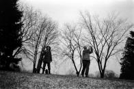 Not originally published in LIFE. George Romney with his son, Mitt, on a frosty golf course, 1958. (Grey Villet—Time & Life Pictures/Getty Images) <br> <br> <a href="http://life.time.com/history/mitt-romney-photos-from-the-gop-candidates-early-years/#1" rel="nofollow noopener" target="_blank" data-ylk="slk:Click here to see the full collection at LIFE.com;elm:context_link;itc:0;sec:content-canvas" class="link ">Click here to see the full collection at LIFE.com</a>