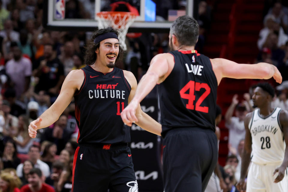 Jaime Jaquez y el Miami Heat están entre los favoritos en la Conferencia Este. (Photo by Megan Briggs/Getty Images)