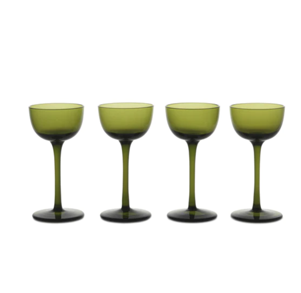 <p><a href="https://go.redirectingat.com?id=74968X1596630&url=https%3A%2F%2Fwww.2modern.com%2Fproducts%2Fhost-liqueur-glass-set-of-4&sref=https%3A%2F%2Fwww.housebeautiful.com%2Fshopping%2Fg60331188%2Fmartini-olive-green-color-trend%2F" rel="nofollow noopener" target="_blank" data-ylk="slk:Shop Now;elm:context_link;itc:0;sec:content-canvas" class="link ">Shop Now</a></p><p>Host Liqueur Glass (Set of 4)</p><p>2modern.com</p><p>$69.00</p>