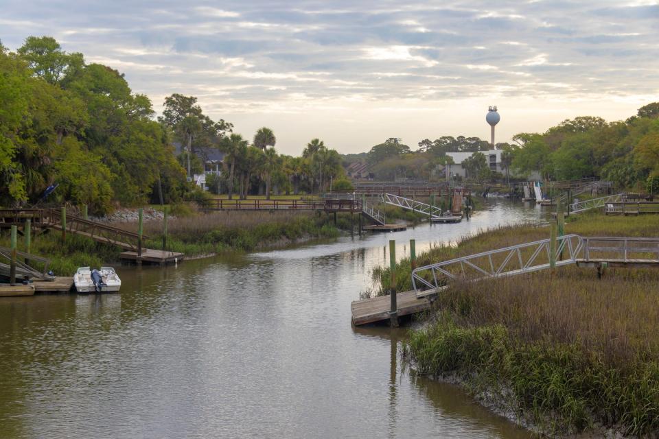 Skull Creek on Fripp Island, South Carolina.