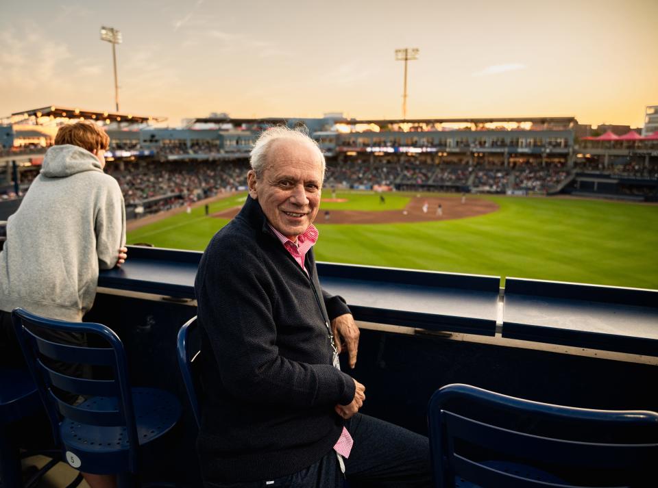 Worcester Red Sox Chairman and Principal Owner Larry Lucchino at Polar Park.