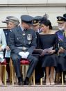 <p>Harry and <a href="https://www.townandcountrymag.com/style/fashion-trends/a22095663/meghan-markle-raf-100-anniversary/" rel="nofollow noopener" target="_blank" data-ylk="slk:Meghan attended a service at Westminster Abbey;elm:context_link;itc:0;sec:content-canvas" class="link ">Meghan attended a service at Westminster Abbey</a>, and then watched a flypast <a href="https://www.townandcountrymag.com/society/tradition/g22094794/raf-100-anniversary-celebrations-royal-family-photos/" rel="nofollow noopener" target="_blank" data-ylk="slk:from the Buckingham Palace balcony.;elm:context_link;itc:0;sec:content-canvas" class="link ">from the Buckingham Palace balcony.</a> Later that day, they traveled to Ireland for a two day trip.</p>