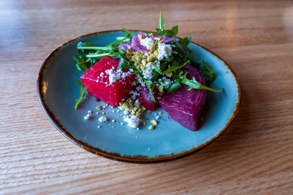 Spiced citrus beets by Brighton’s chef Jeffrey Sanich, part of his new menu at the Milly Chalet. | Brighton Ski Resort