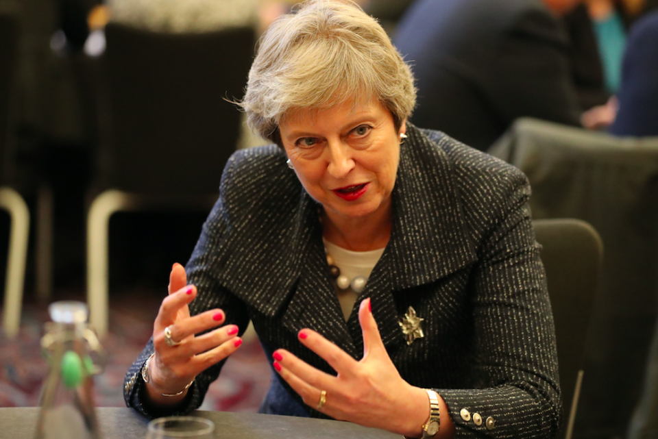 <em>Mrs May is trying to sell her Brexit plans to the country (Getty)</em>