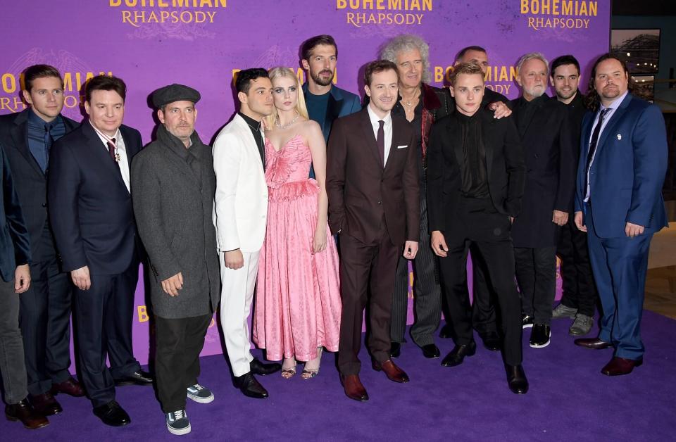 Lucy Boynton Rami Malek Bohemian Rhapsody premiere