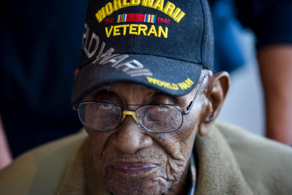 Richard Overton, 112-years-old, the 3rd oldest man on the planet, the oldest male in the United States, and the oldest military veteran. Source: Getty