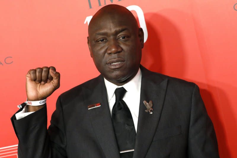 Attorney Benjamin Crump arrives at the 2023 TIME100 Gala on April 26 in New York City. He represented the Henrietta Lacks family, which on Tuesday announced a settlement with a biotech company. File Photo by Peter Foley/UPI
