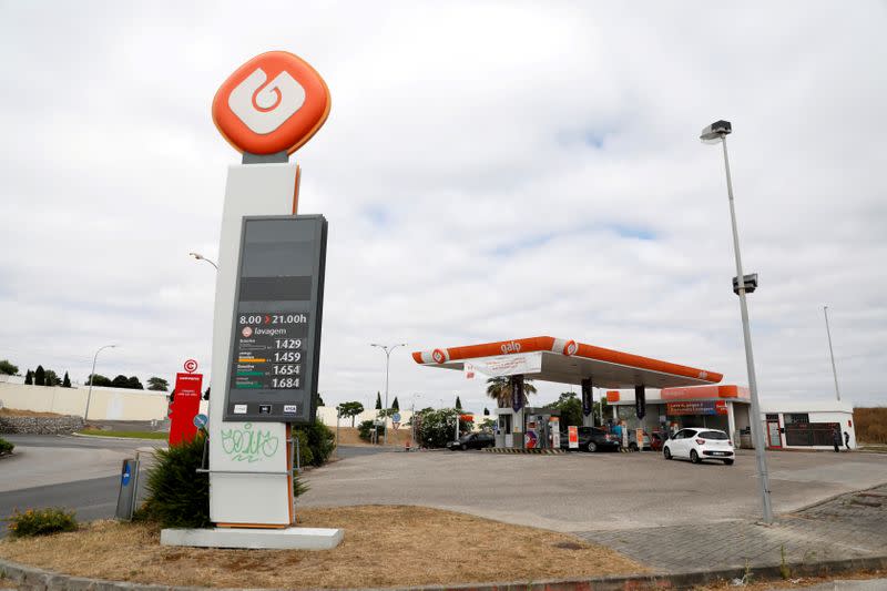 FILE PHOTO: View of a petrol station of GALP company near Lisbon