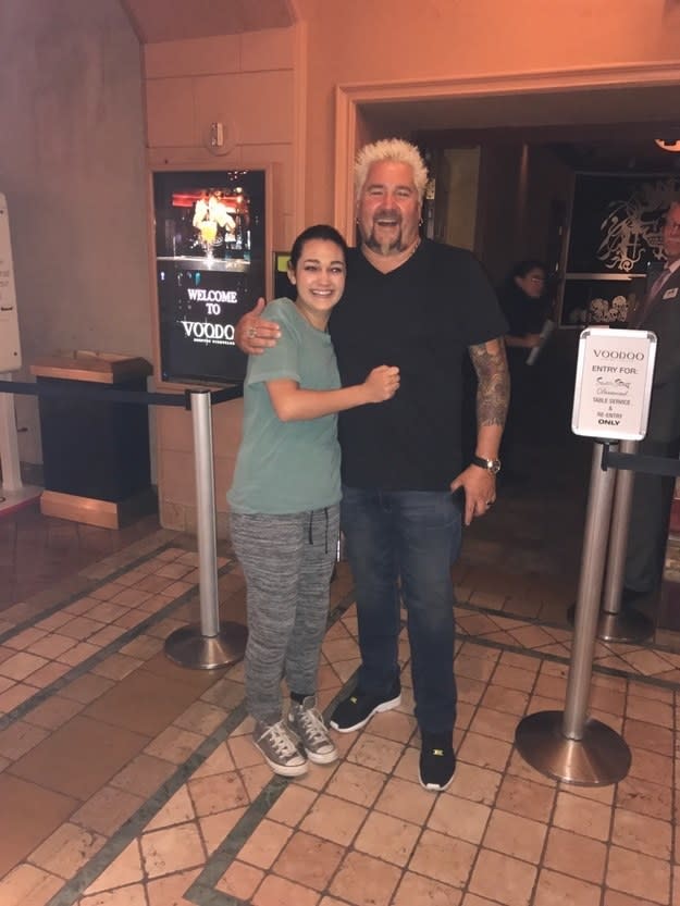 Guy Fieri and the fan