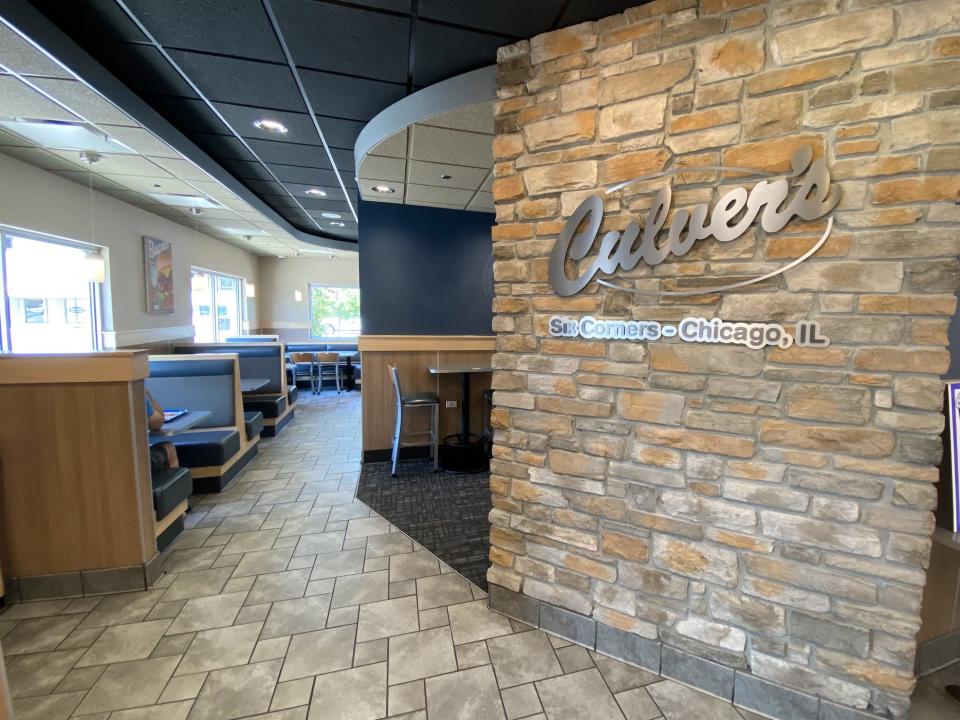 Interior of Culver's in Chicago