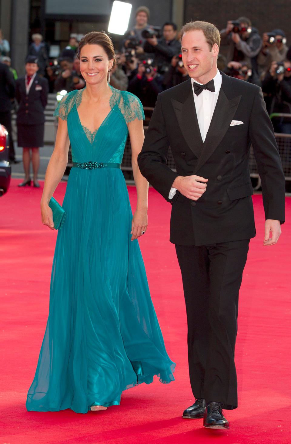 kate middleton teal gown