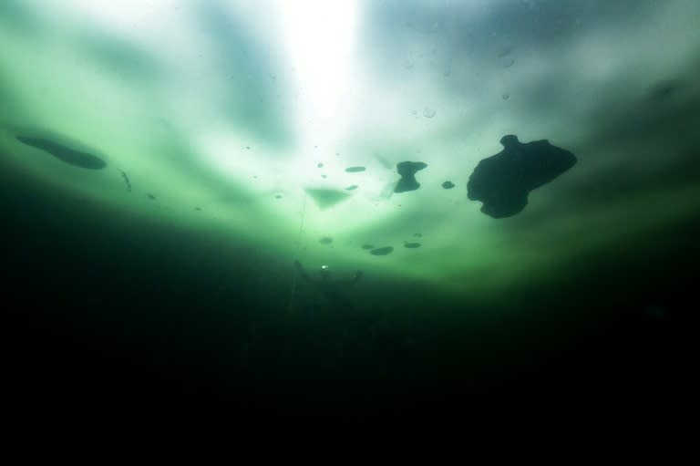 Finnish freediver Johanna Nordblad says the world under the ice isn't scary or dark but beautiful