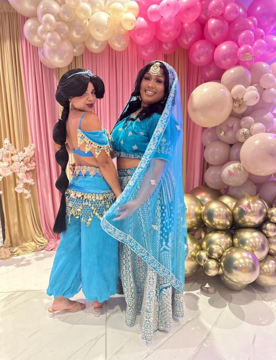 D'Yani Bivens wore traditional clothing to show Princess Jasmine's authentic culture.