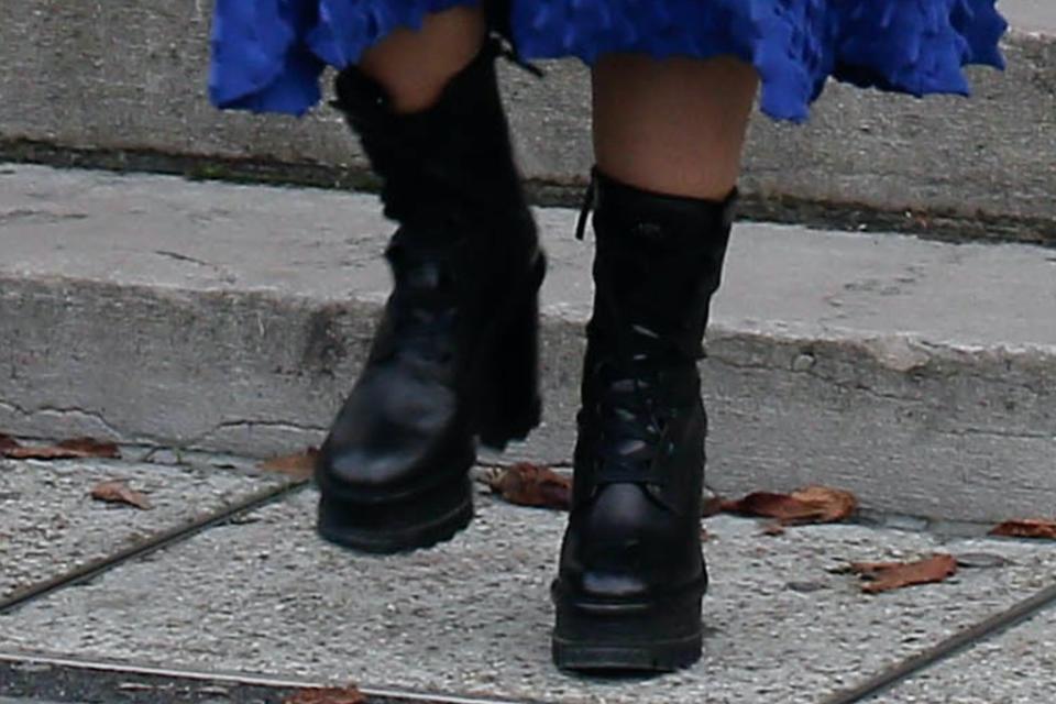 A closer look at Cabello’s boots. - Credit: Spread Pictures / SplashNews.com