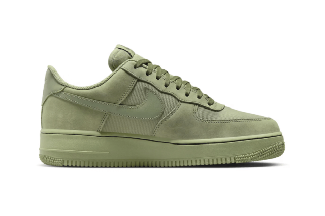 Official Nike Air Force One Low Premium Oil Green