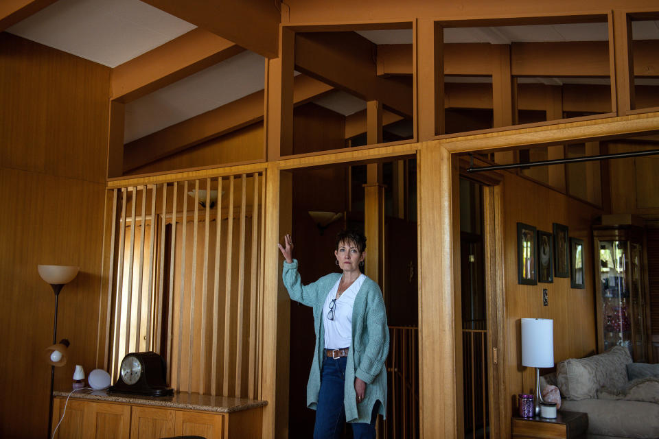 Laura Krausa, director of advocacy for CommonSpirit, a nonprofit hospital chain, at her home in Wheat Ridge, Colo., in May 2022.<span class="copyright">Daniel Brenner—The New York Times/Redux</span>