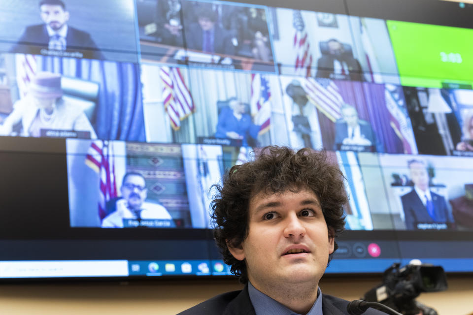 Sam Bankman-Fried, founder and CEO of FTX, testifies before Congress on December 8, 2021. (Photo By Tom Williams/CQ-Roll Call, Inc via Getty Images)