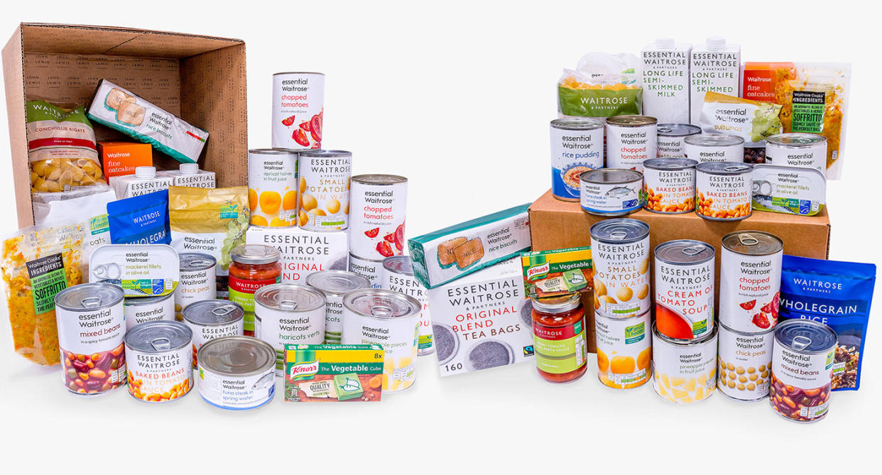 Waitrose launches £25 food box designed to feed an adult for a week. (Waitrose & Partners)