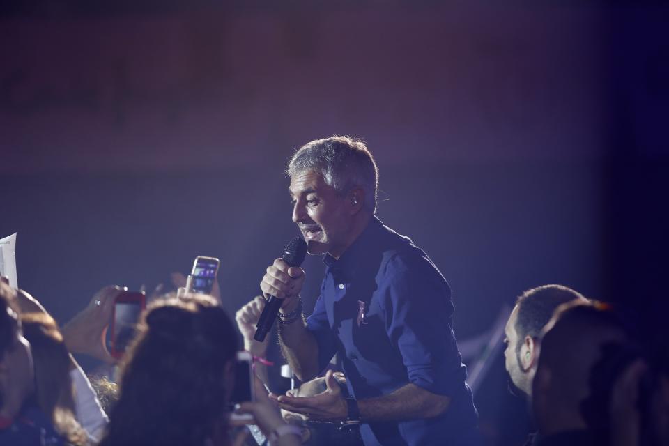 Sergio Dalma durante un concierto. (Getty Images)