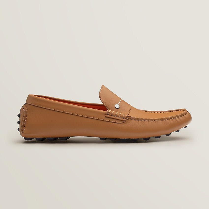 <p><strong>Hermès </strong></p><p><strong>$720.00</strong></p><p><a href="https://www.hermes.com/us/en/product/enzo-loafer-H221945ZH04445/" rel="nofollow noopener" target="_blank" data-ylk="slk:Shop Now" class="link ">Shop Now</a></p><p>Swap out his favorite loafers with a luxe pair of driving shoes from Hermès.</p>