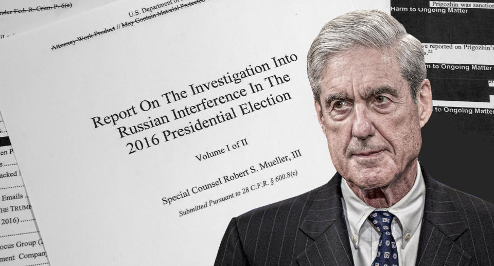 Robert Mueller. (Yahoo News photo illustration; photos: AP, Getty Images)