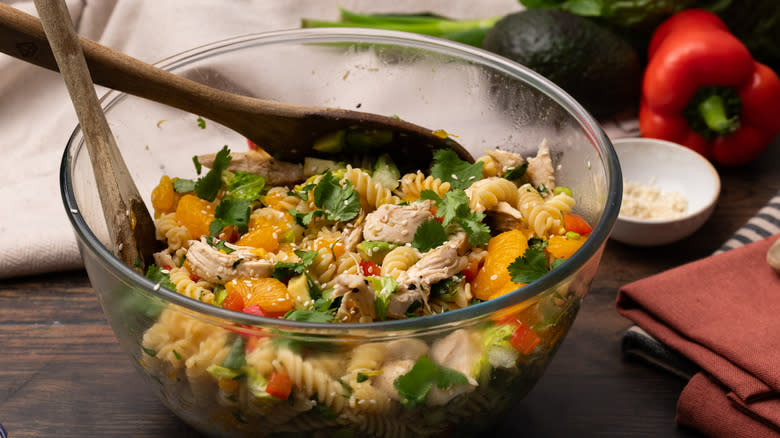 Mandarin chicken pasta salad