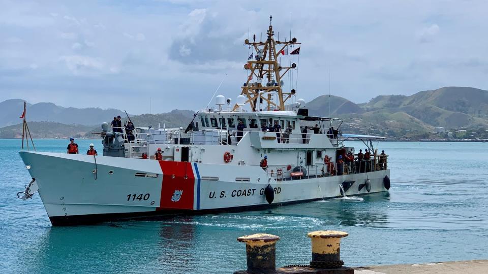 The U.S. Coast Guard conducting a routine deployment in Oceania, August 2022. (U.S. Coast Guard photo by Lt. Col. Karl Wethe)