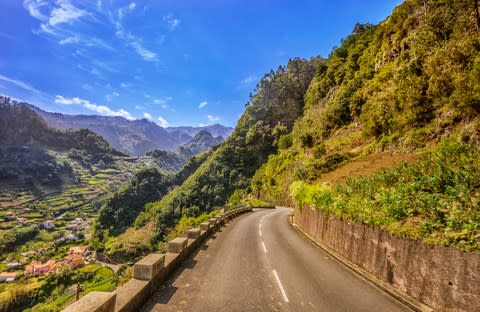 One of the island's winding roads - Credit: GETTY