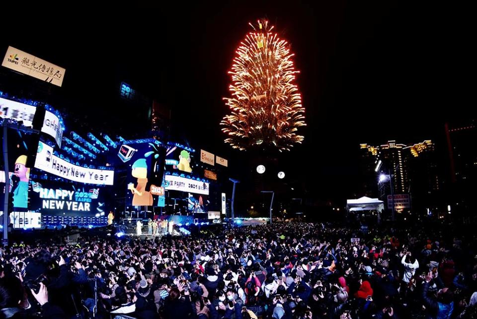 台北101跨年煙火秀（Photo by Sam Yeh / AFP, Image Source : Getty Editorial）