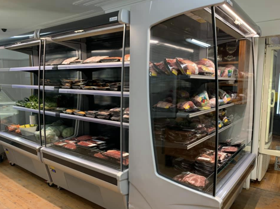 Pictured is a selection of meat at the pop-up Mugindi grocery store. Source: Supplied