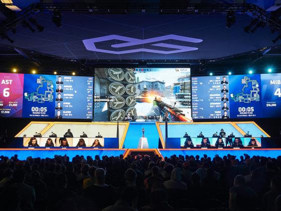 ESport championships, like this one in Texas, attract a large number of gamers and spectators (Getty)