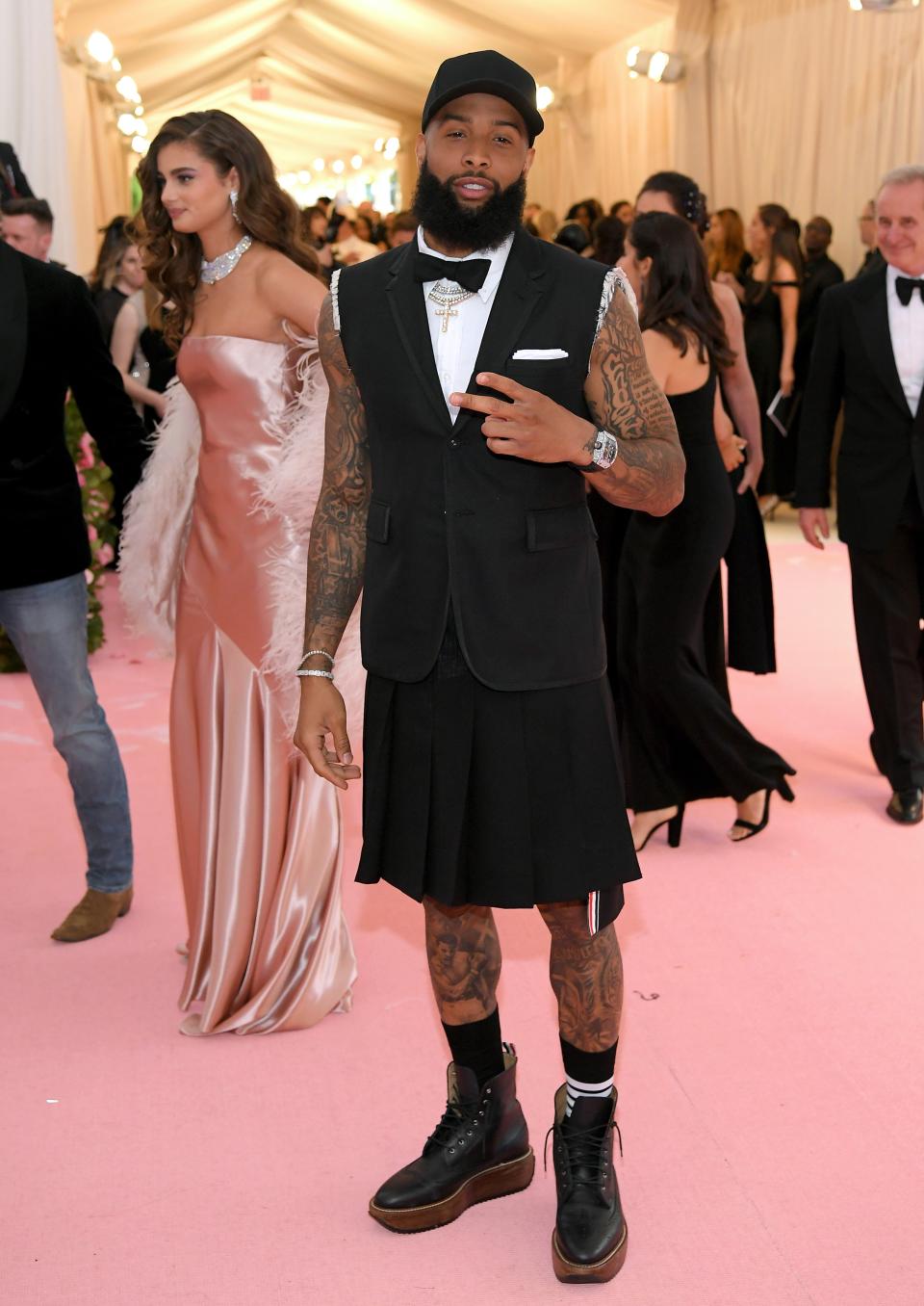 <h1 class="title">Odell Beckham Jr. in Thom Browne</h1><cite class="credit">Photo: Getty Images</cite>