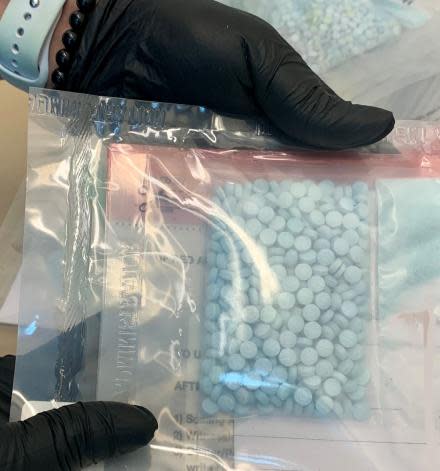 Fentanyl pills confiscated by agents