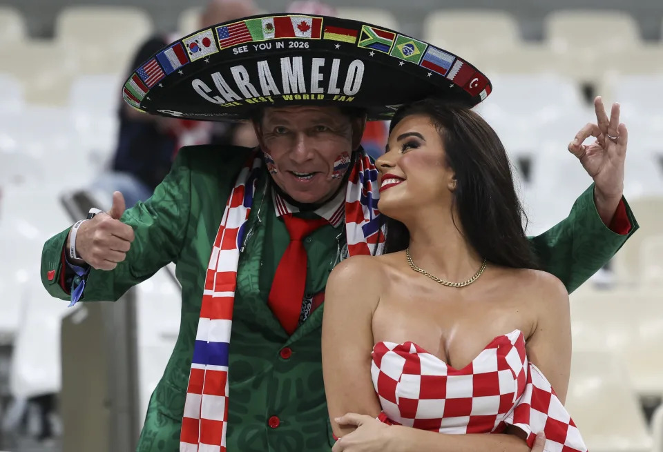 Caramelo está en la semifinal de Qatar 2022. El aficionado mexicano se mostró feliz previo al partido (Foto: Ian MacNicol/Getty Images)