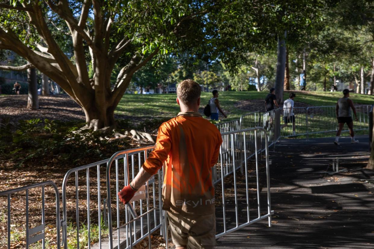 <span>Harmony Park in Surry Hills. The park was closed after friable asbestos was found in mulch at the site.</span><span>Photograph: Blake Sharp-Wiggins/The Guardian</span>