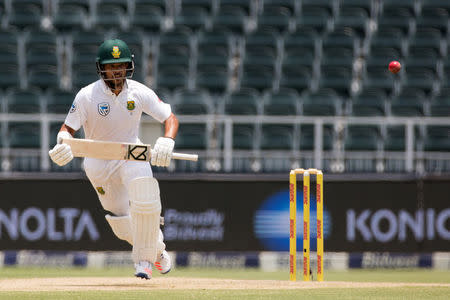 Cricket - South Africa v Sri Lanka - Third Test cricket match - Wanderers Stadium, Johannesburg, South Africa - 12/1/17 - South Africa's JP Duminy plays a shot. REUTERS/James Oatway