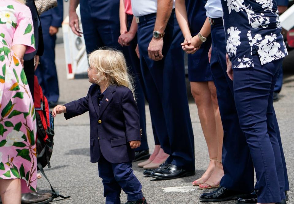 Joe Biden’s grandson Beau Biden, named after the president’s late son (AP)