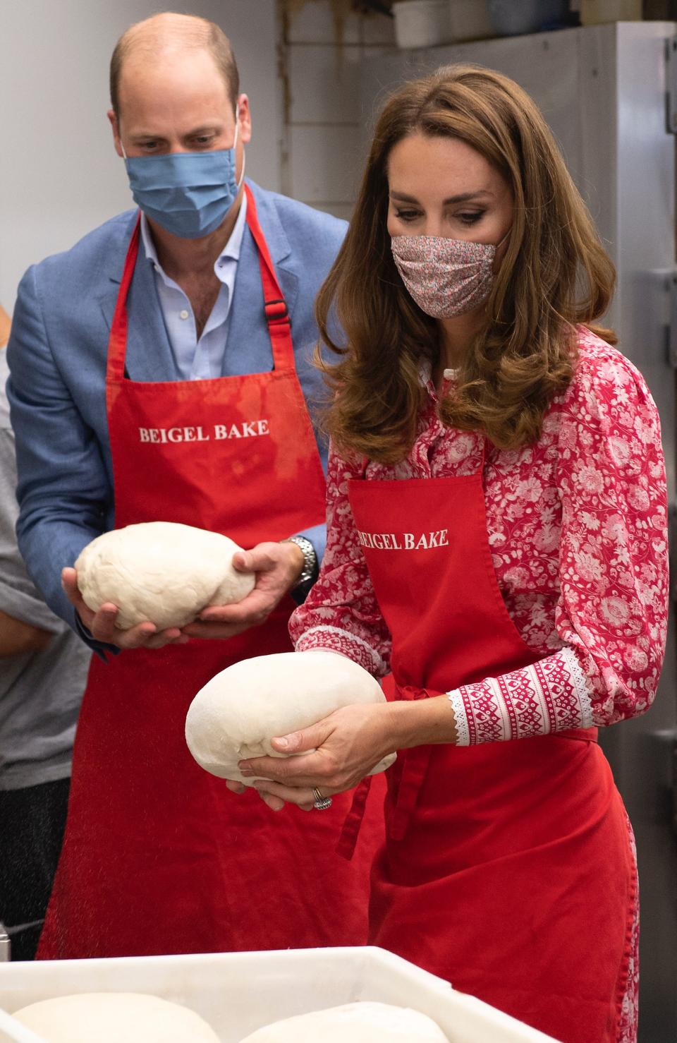 william and kate making bagels