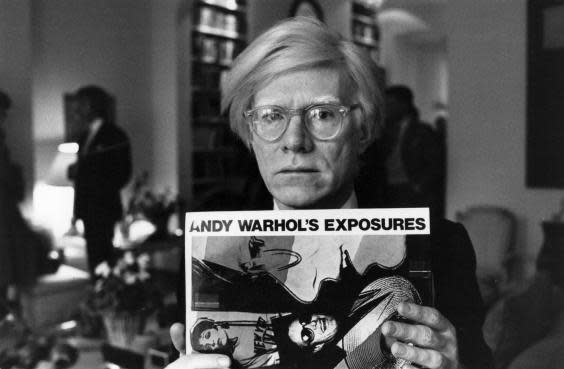 American pop artist and filmmaker Andy Warhol was born in 1928 (Getty)