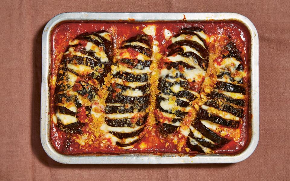 Aubergine parmigiana - Louise Hagger