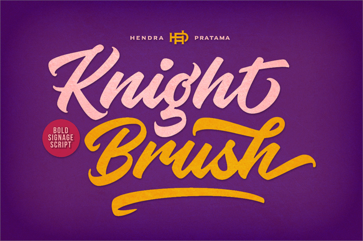 Knight Brush free graffiti fonts: