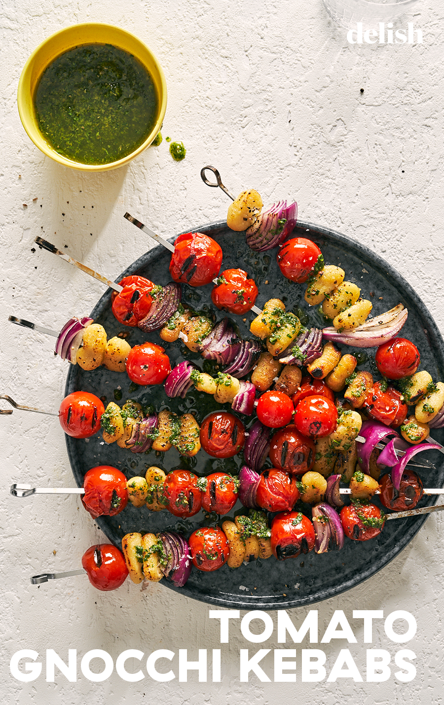 Tomato Gnocchi Kebabs