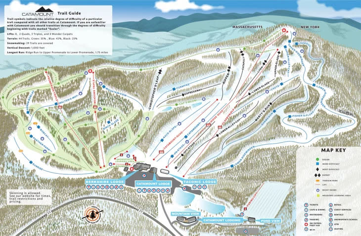 Catamount mountain trail map