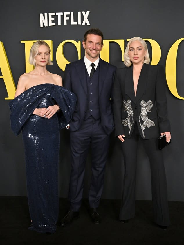 <p>Carey Mulligan & Lady Gaga Also Join Bradley for Star-Studded Premiere</p>