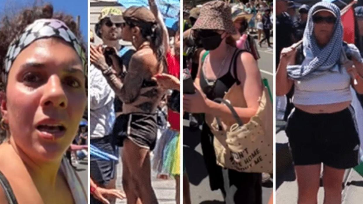 Assignment Freelance Picture Victoria Police are looking for four people as part of an
 investigation into the alleged assault of officers at a Pride Festival march
 in February. Picture: Victoria Police