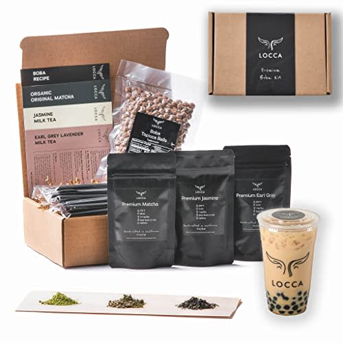 J-Basket Boba Bubble Tea Kit: Black Tea (3 Cups)