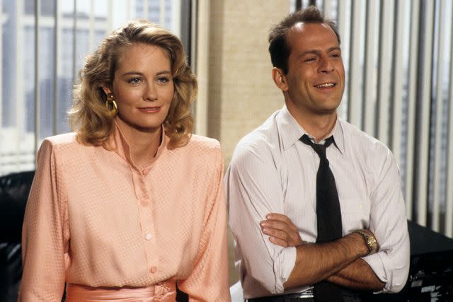 <p>ABC Photo Archives/Disney General Entertainment Content/Getty </p> Cybill Shepherd and Bruce Willis on 'Moonlighting'