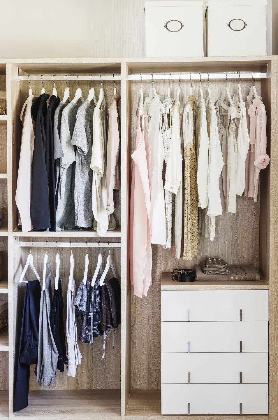 <p>Go through clothes and shoes from the season that’s just ended — and remove anything stained, in need of repair, or worn out, Phillip advises. Make a second pass through spring and summer clothes as you take them out of storage. Try on anything you’re unsure about before giving it closet space. </p>