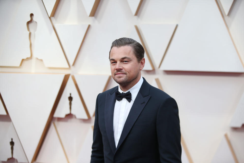 Leonardo DiCaprio arrives for the red carpet of the 92nd Academy Awards, Feb. 9, 2020. (Photo by Li Ying/Xinhua via Getty Images)