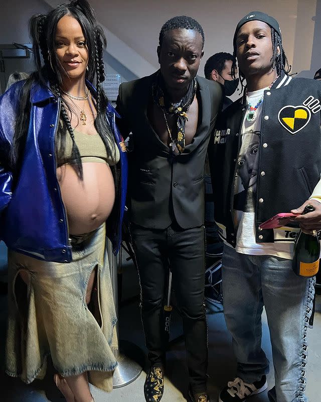 2) Rihanna, ASAP Rocky and Michael Blackson at a Dave Chappelle show, May 2022